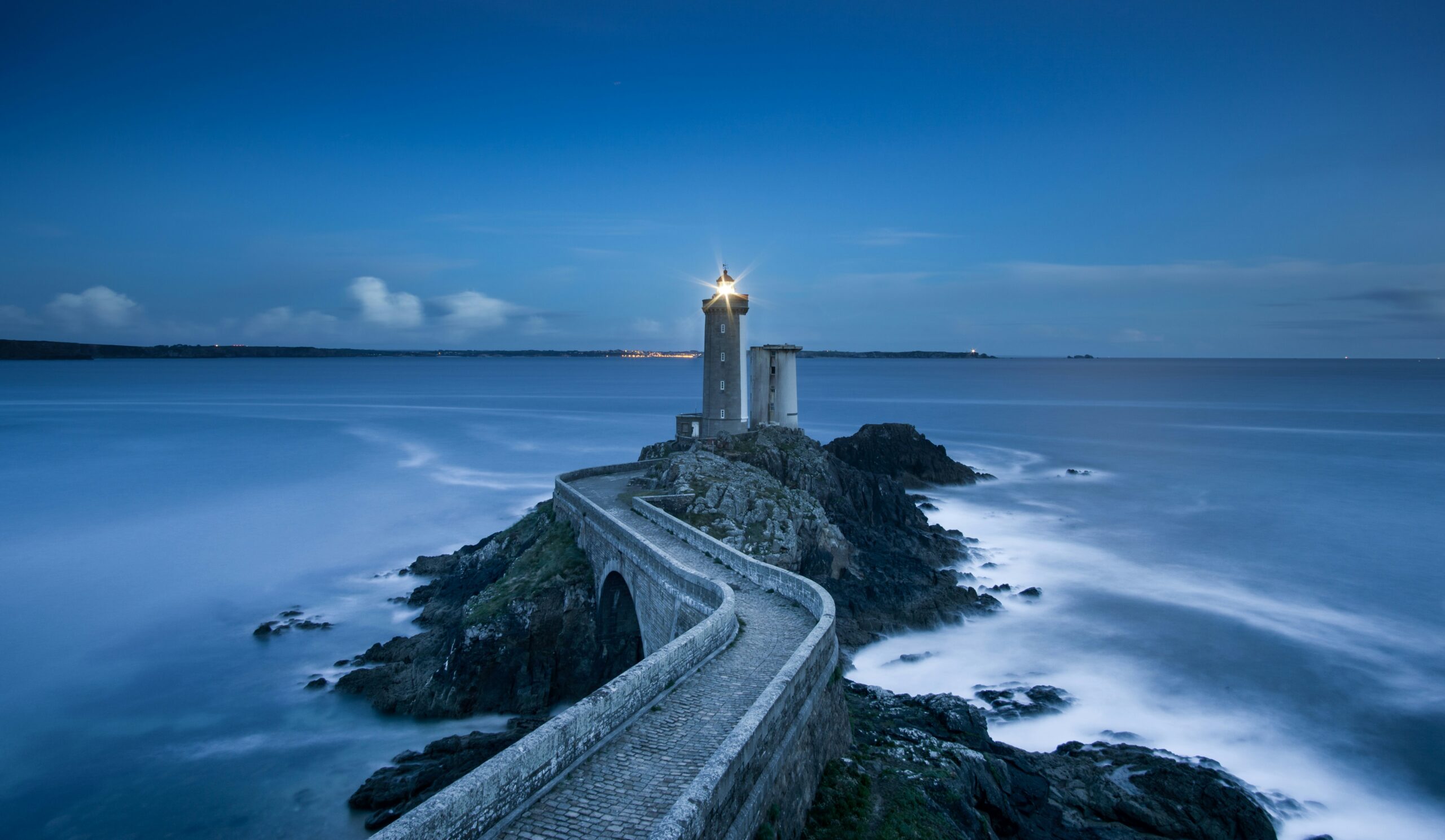 A lighthouse and a pathway